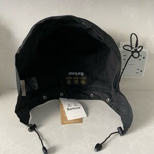 Barbour Waxed Cotton Hood - Black - NWT